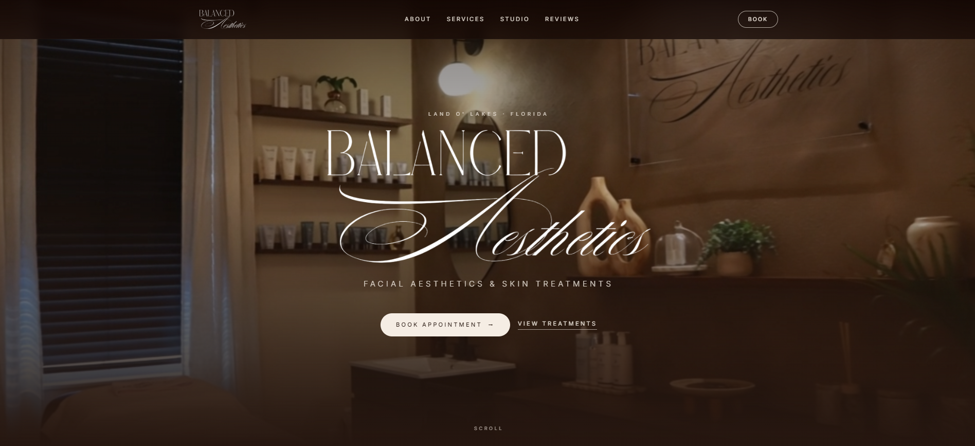 Balanced Aesthetics website designed by Global Advanta