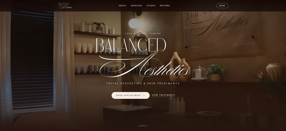 Balanced Aesthetics website designed by Global Advanta